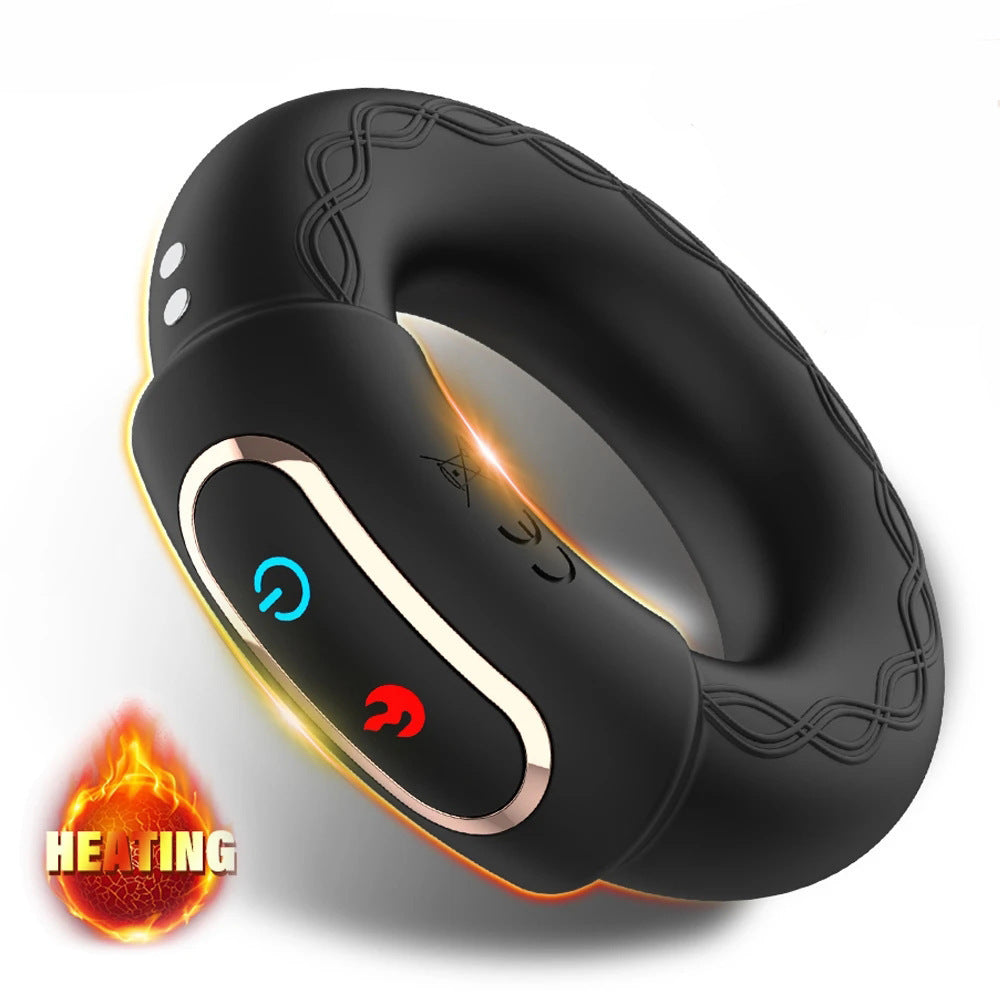 Smart Heating Strengthening Ring - Delay & Ejaculation Control | Vibrating Massage | Silicone Exercise Ring | Endurance Enhancement