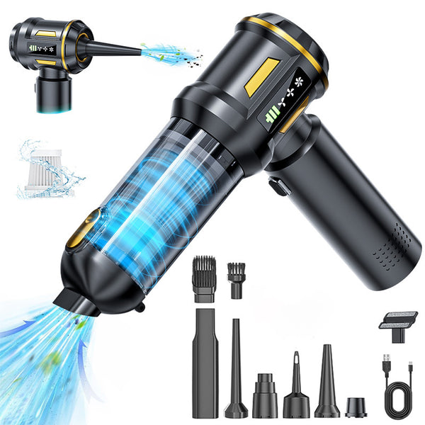16000Pa Turbo Jet Fan Vacuum Cleaner Air Duster Car Vacuum Cleaner Portable Blow And Suck Cleaning Blower Tool Blow Drying Dust Removal