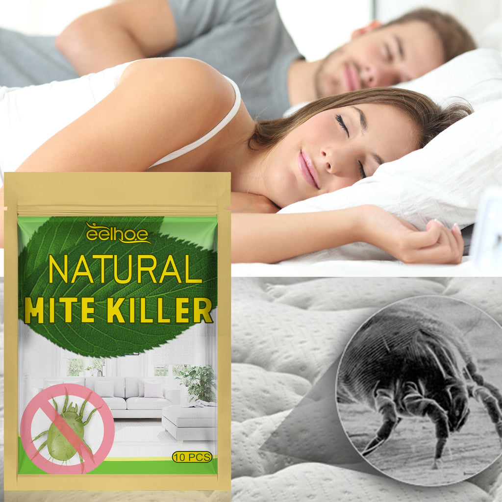 10Pcs Natural Mite Removal Bag Safe Herbal Plant Effective Protection Sofa Bedding Dust Mite Eliminator Remover Pack Pouch Kit