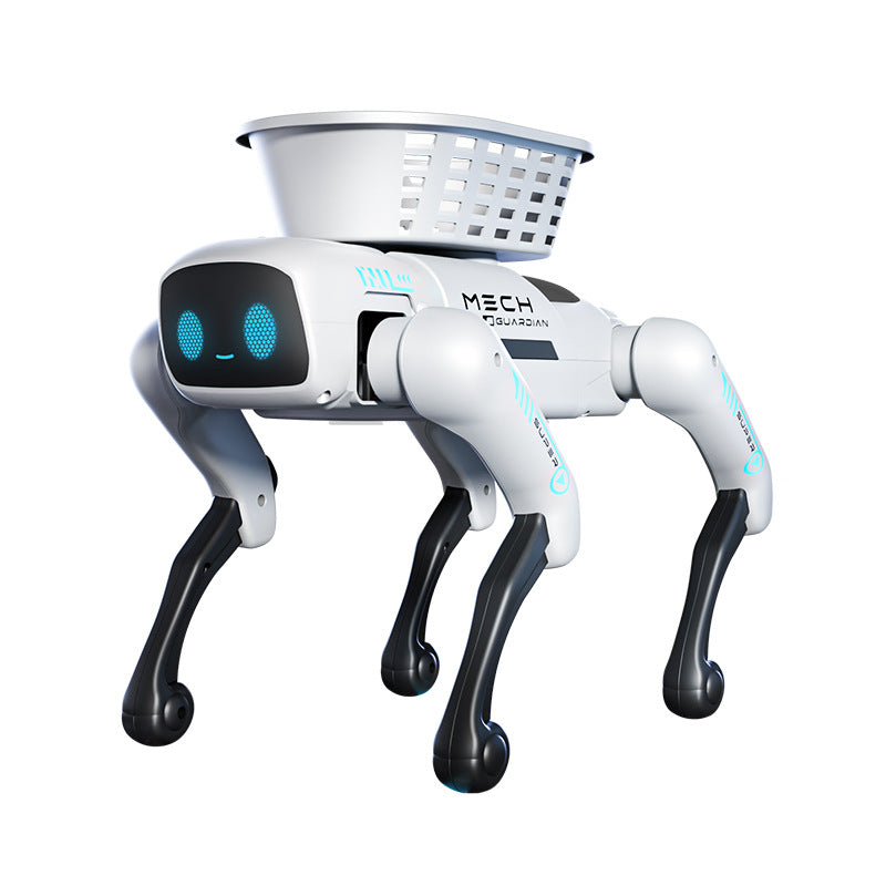 Intelligent Bionic Mechanical Dog Electric Remote-Controlled Robot Toy AI Mobile Programming Boy's Birthday Gift 30cm Large Size with Dual Battery Life Programmable Robot