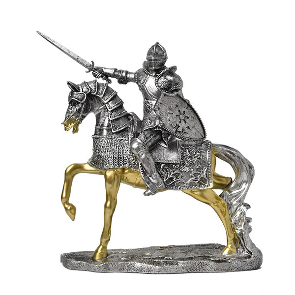 Nordic Vintage Knight Resin Figurine | Decorative Artwork for the Living Room and Office