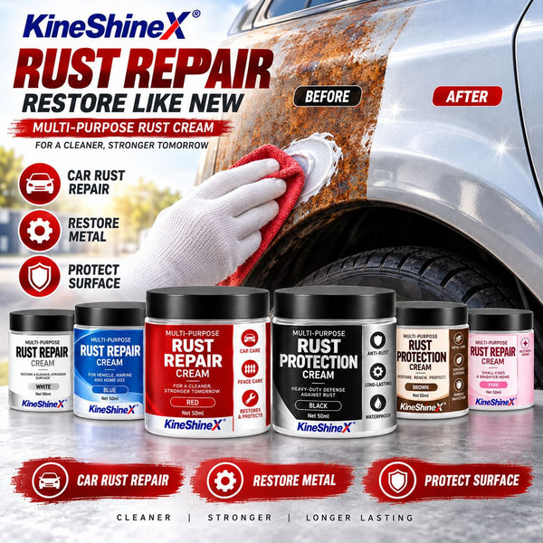 3Pcs Multifunctional Rust-Preventive Repair Paste | Rust Removal and Restoration Paste for Cars, Metal, and Household Use—50 ml/pc, available in 7 colors