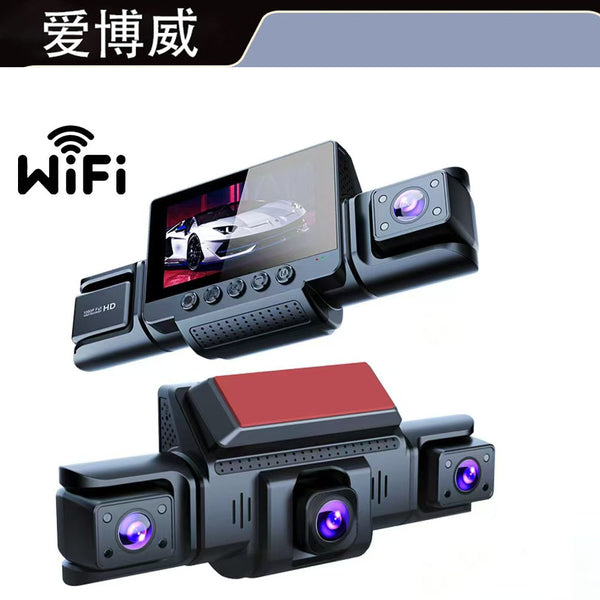 4K 3 Camera/4 Camera Front Left Right Rear Night Vision Loop Recording All-round Monitoring Car Dash Cam