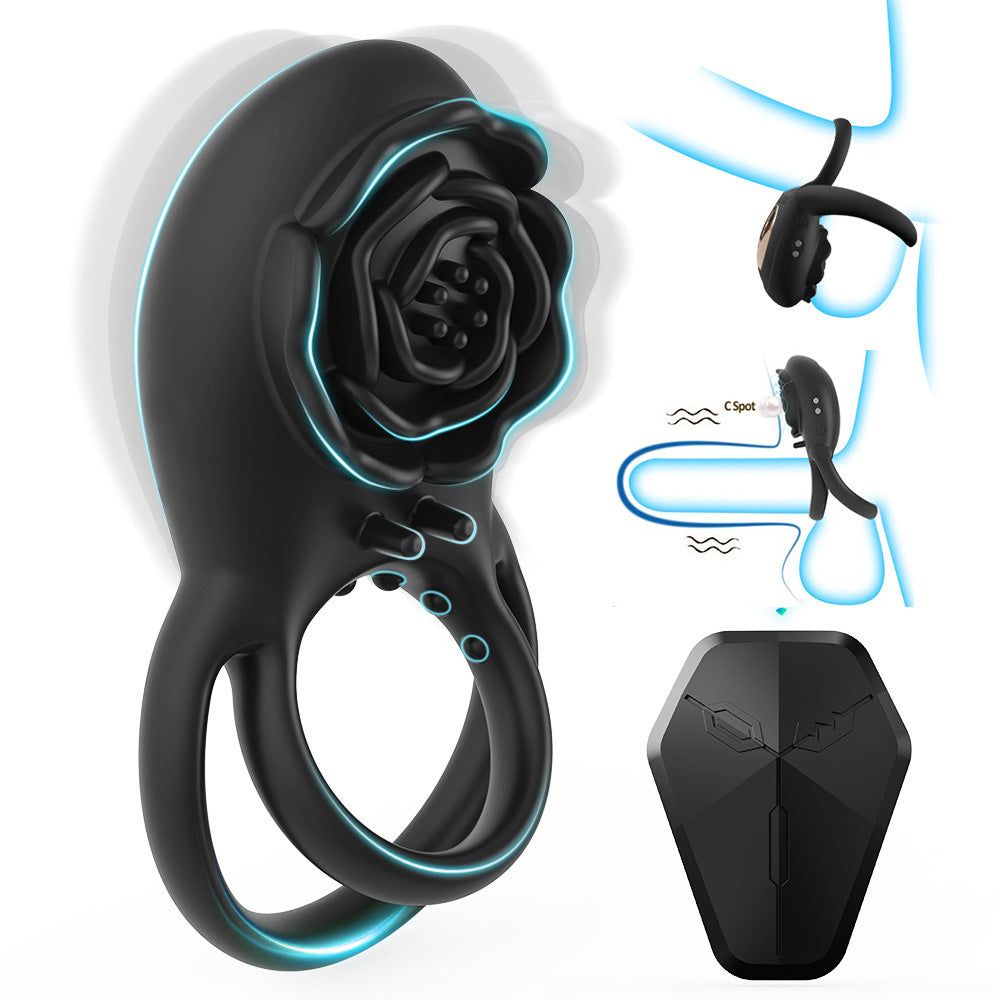 Penis Locking Erection Delayed Ejaculation Ring Erection Aid Couple Sharing Vibrating Ring