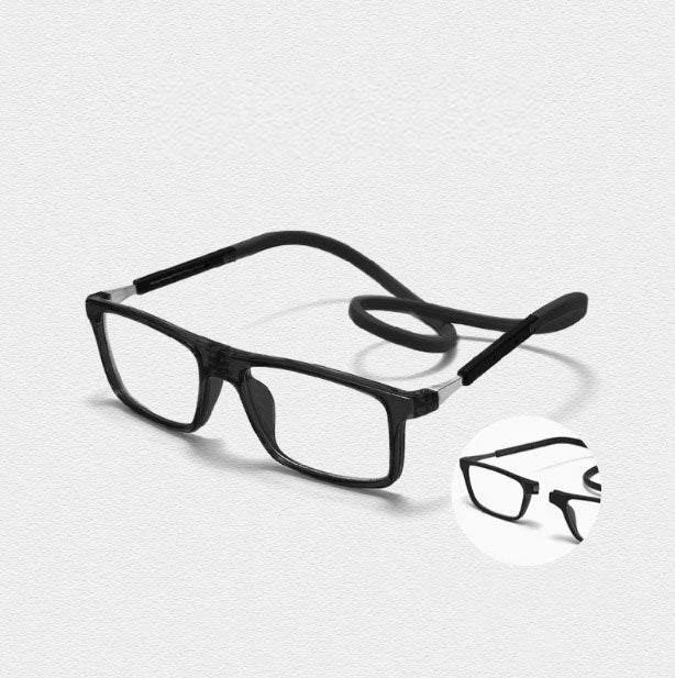 Portable Anti-Loss Neck-Hanging Magnetic Blue Light Blocking Reading Glasses | Ultra-Lightweight at 30g | 4 Colours Available | Unisex Fashion Eyewear