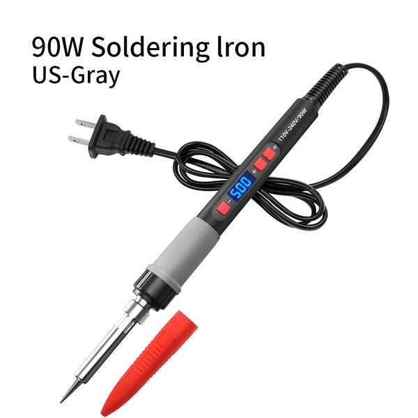 Professional 90W Digital Display Soldering Iron Kit - Adjustable Temperature (180°C-500°C), Lead-Free Tips, Fast Heating, Overheat Protection - Ideal for Electronics Repair, DIY & School Projects