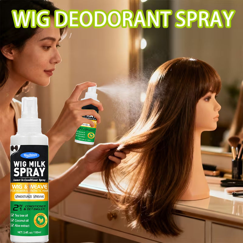 3Pcs Wig Care Spray – A leave-in conditioner, detangler and deodorising spray suitable for both human hair and synthetic wigs