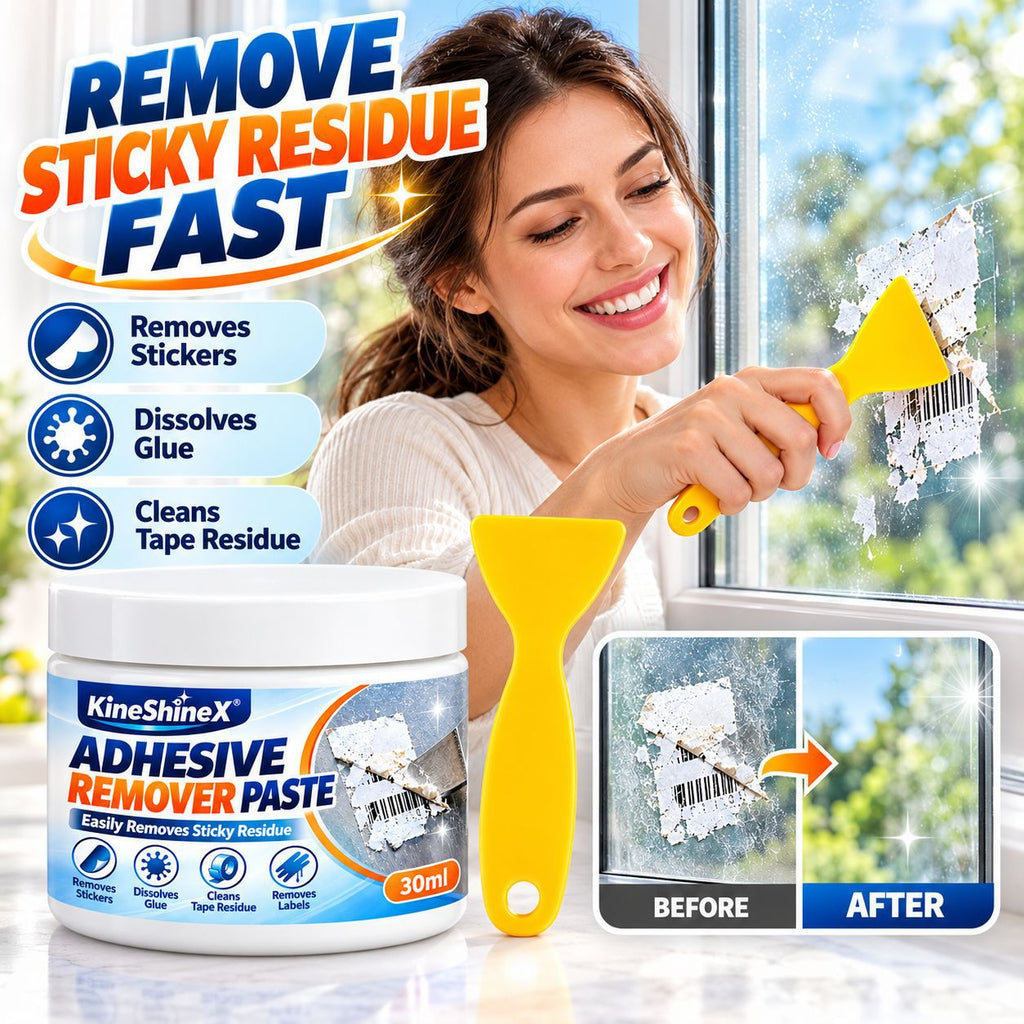 3-Pack Adhesive Remover | Easily removes residue from labels and tape | Safe for home and car use without damaging surfaces | 30 ml per bottle
