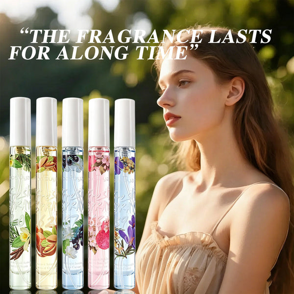 Bosuya Perfume Set: 5Pcs 10ml Eau de Toilette, Women’s Fragrance, Long-Lasting Scent, Alcohol-Free Fragrance, Floral-Fruity Notes, Gift Set