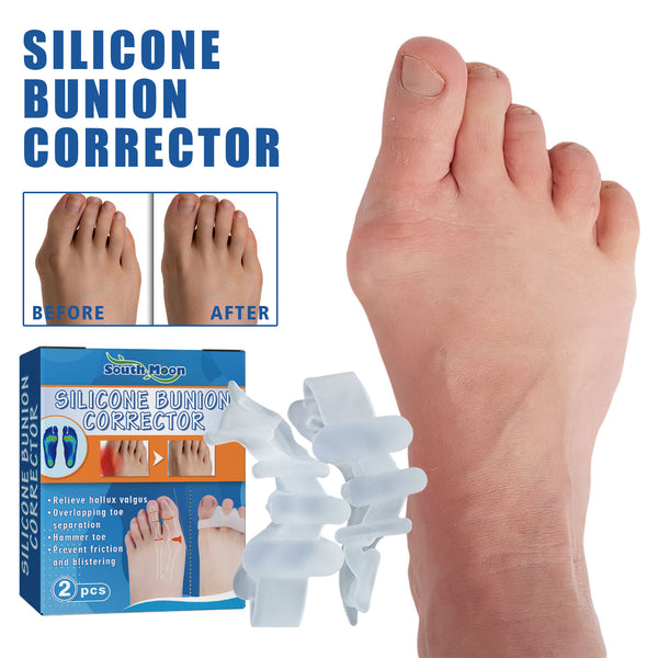 2pcs Gel Silicone Bunion Corrector Toe Separators Straightener Spreader Foot Care Tool Hallux Valgus Pro Massager Tool