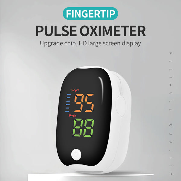 Fingertip Pulse Oximeter – 5 Seconds Fast SpO2 & Heart Rate Monitor with HD Large Screen Display