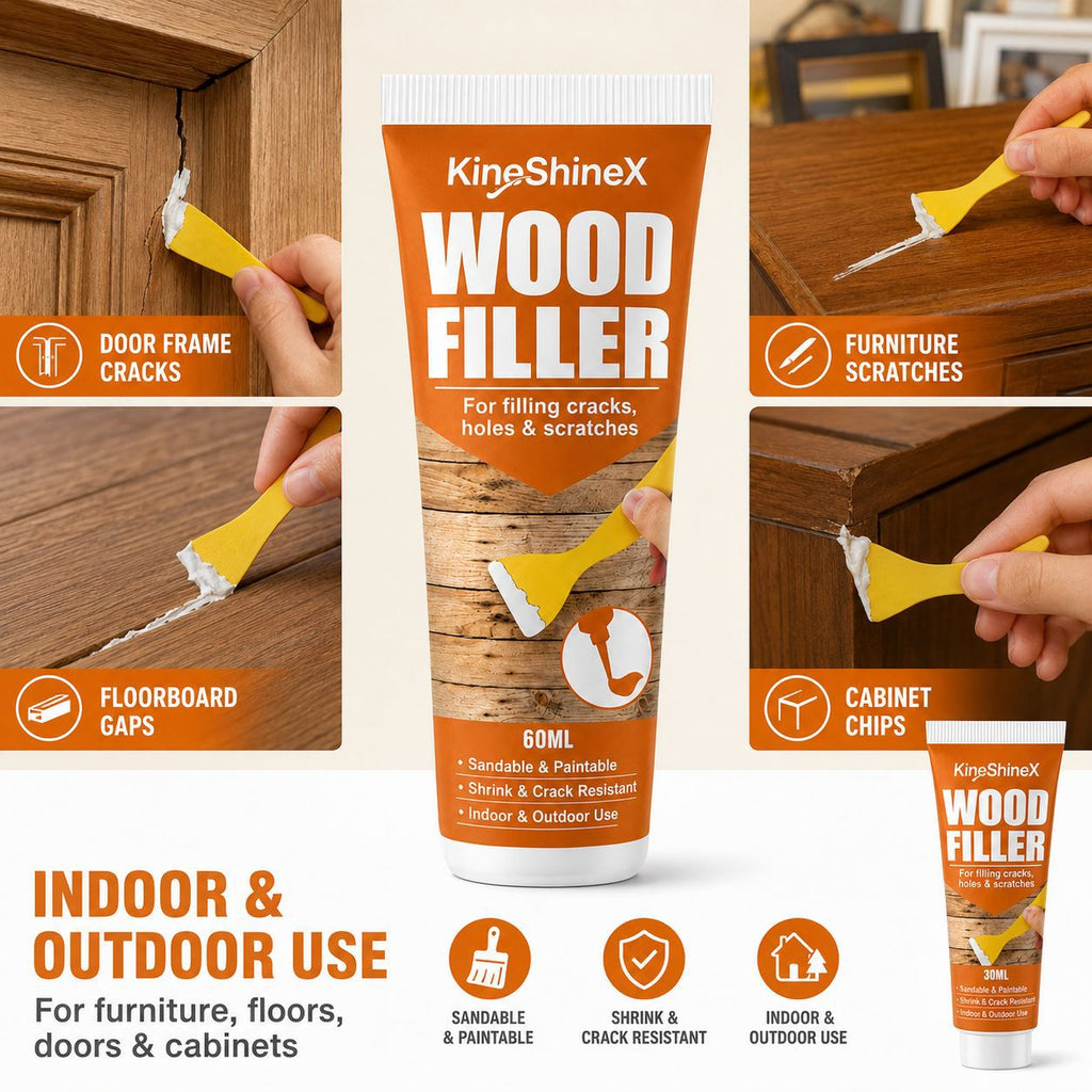 3-Pack Wood Filler, 30 ml each—Give Your Wooden Furniture a New Lease on Life