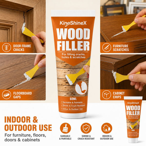 3-Pack Wood Filler, 30 ml each—Give Your Wooden Furniture a New Lease on Life