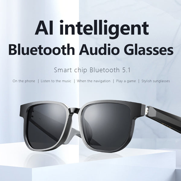 Driver Smart Bluetooth Glasses AI Intelligent Audio Sunglasses Anti-blue Light Noise Cancelling Headphones UV Protection