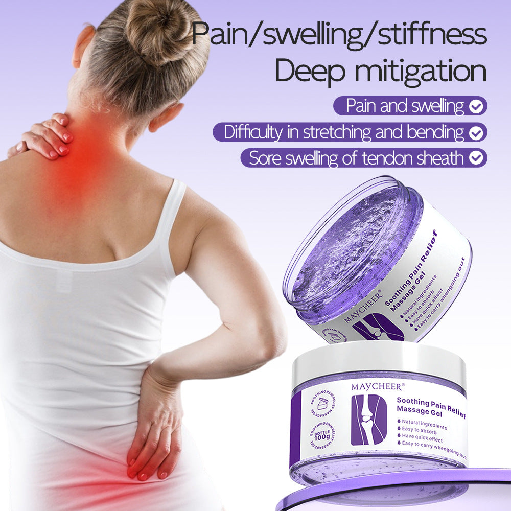 Soothing Pain Relief Massage Gel 100g – Natural joint and muscle care for knees, shoulders, neck and wrists – Quick-absorbing, deep-penetrating formula