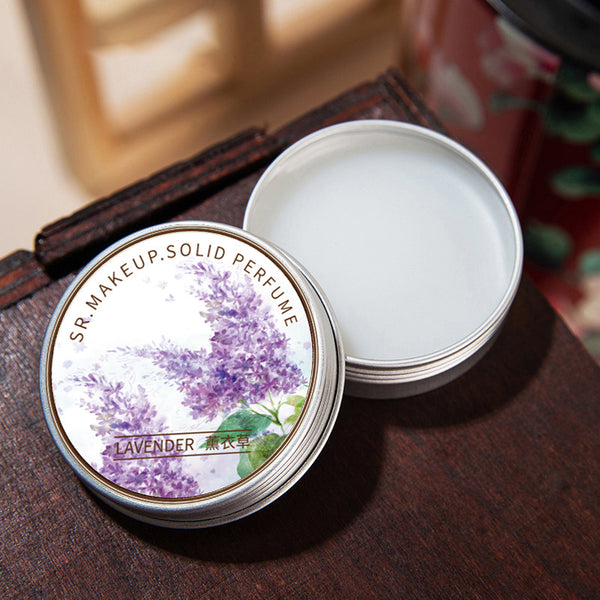Portable Solid Perfume Long-lasting Rose/Lavender/Hilton-inspired Scented 15g Tin