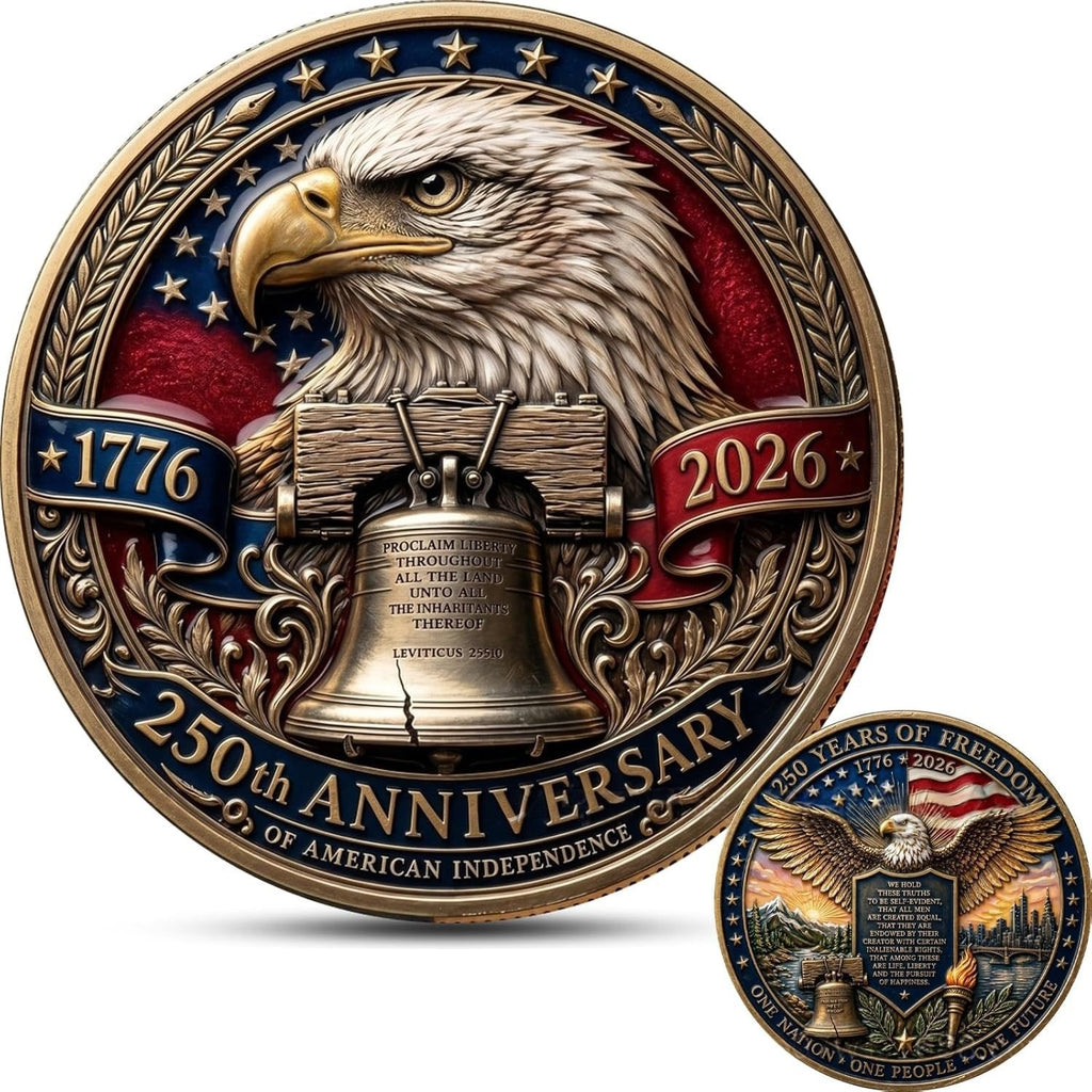 2Pcs America 250 Freedom Medal | 1776–2026 Semiquincentennial Commemorative Medal
