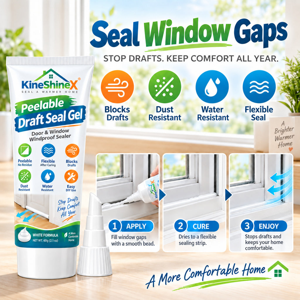 3Pcs Pealable Draft Seal Gel | Door & Window Windproof Sealer 60g/pc