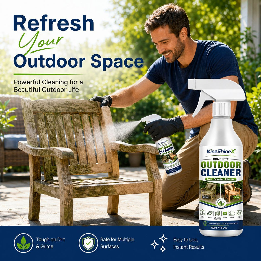 3Pcs Moss, Mildew, and Dirt Remover — 120ml/pc All-Purpose Cleaning Spray — Multi-Purpose Cleaning Spray for Patios, Wood Decks, and Brick and Stone | Removes Mold, Mildew, Algae, and Weathered Stains