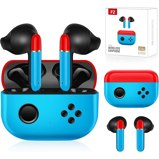 Super Cool Color-Blocked TWS In-Ear Headphones Bluetooth 5.3 Low-Latency Wireless Earphones with ENC Noise Cancellation, 13mm Dynamic Driver, and 20-Hour Battery Life