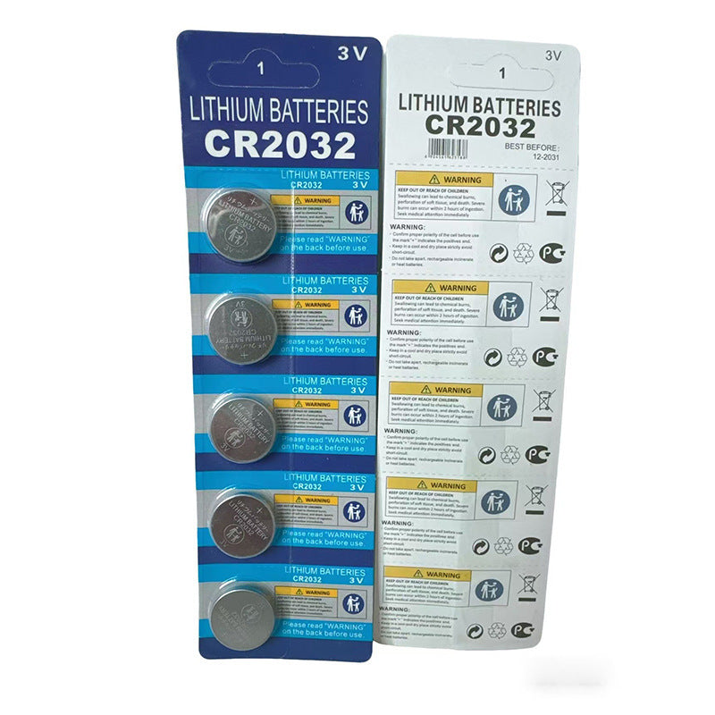 50Pcs CR2032 Button Cell Battery for Car Keys | 3V High-Capacity Replacement Battery for Remote Controls