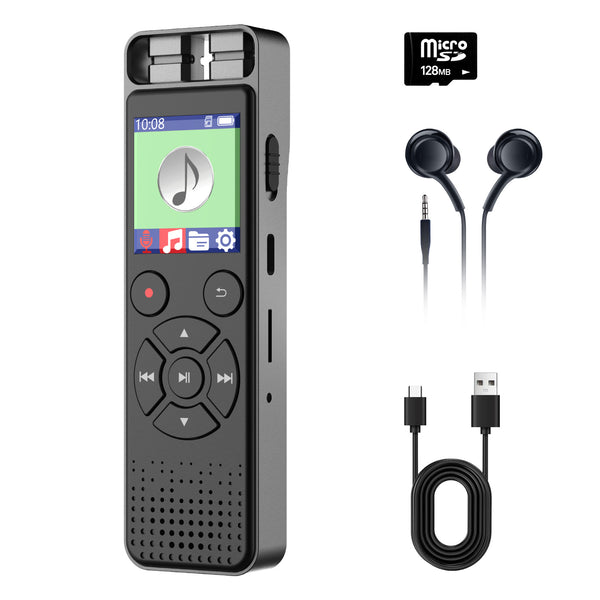 54-hour Battery Life Professional AI-Powered Digital Voice Recorder 1536 Kbps High-Definition Noise Reduction 16–128 GB Large Storage Capacity Long-Lasting Battery Life MP3 Player