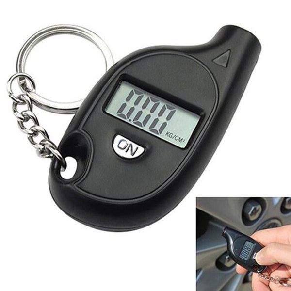 Keychain High-precision Digital Car Tire Tyre Air Pressure Gauge Meter LCD Display Manometer Barometers for Car Truck Tire Pressure Gauge