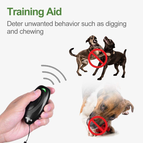 Handheld Ultrasonic 2-in-1 Dog Trainer Anti-Bark Trainer Ultrasonic Safety Ultrasonic