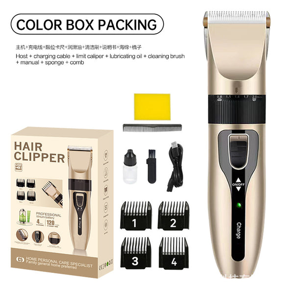 Professional Electric Hair Trimmer Sets Digital Charging/power dual purpose Hair Clipper with 8 accessories