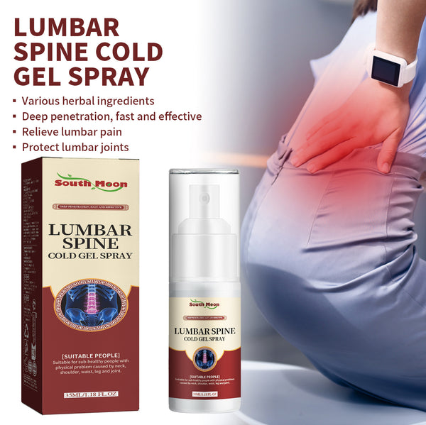 3PCS Lumbar Cervical Spine Knee Pain Cold Compress Spray Joint Pain Gel Spray Natural Herbal Cold Gel Spray Natural Herbal Pain Spray Health Care