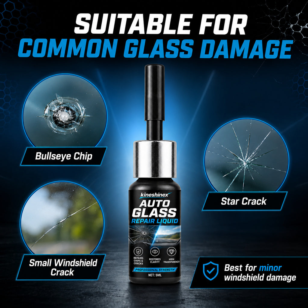 3Pcs Auto Glass Repair Kit | Windshield Crack Repair Resin | Bullseye/Star-Shaped Crack Repair