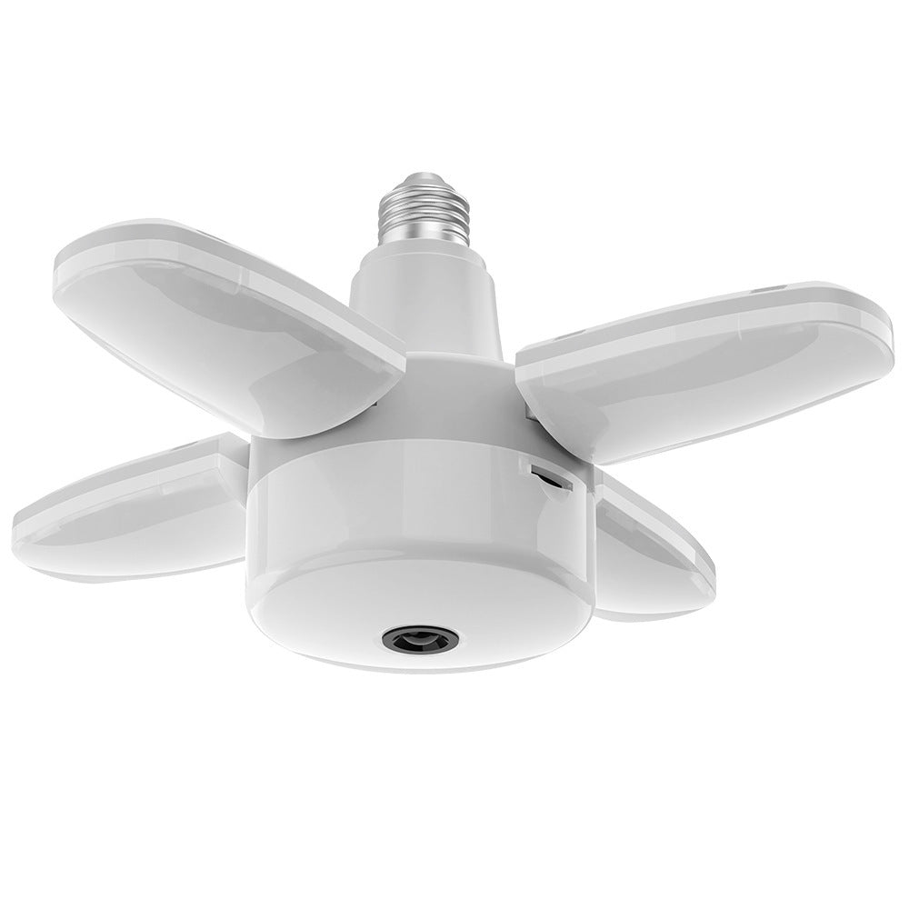 New 2 IN 1 1080P 4-Leaf LED Bulb Security 360° Camera Panoramic Smart Surveillance Light Camera