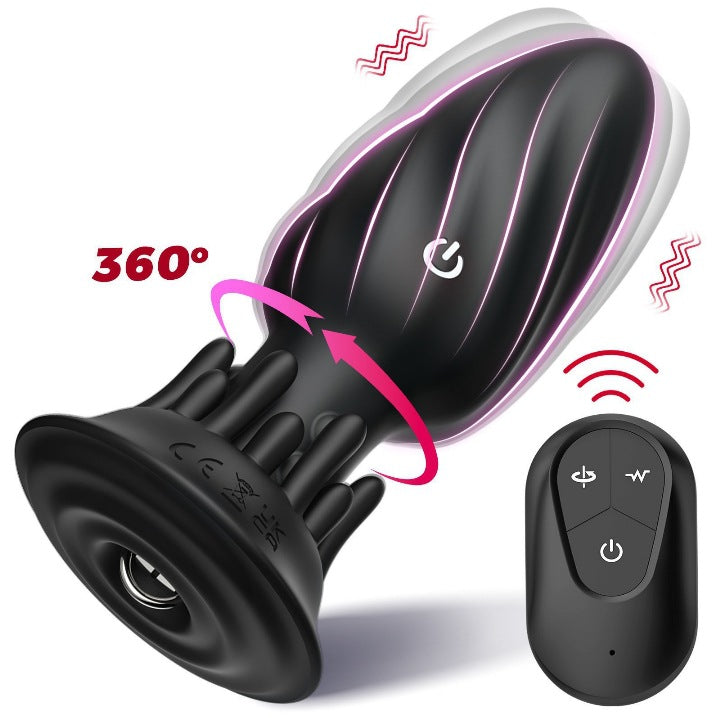 360° Rotating Vibrating Anal Plug | 10+10 Dual Modes | App Remote Control | IPX6 Waterproof | Unisex Anal Massager