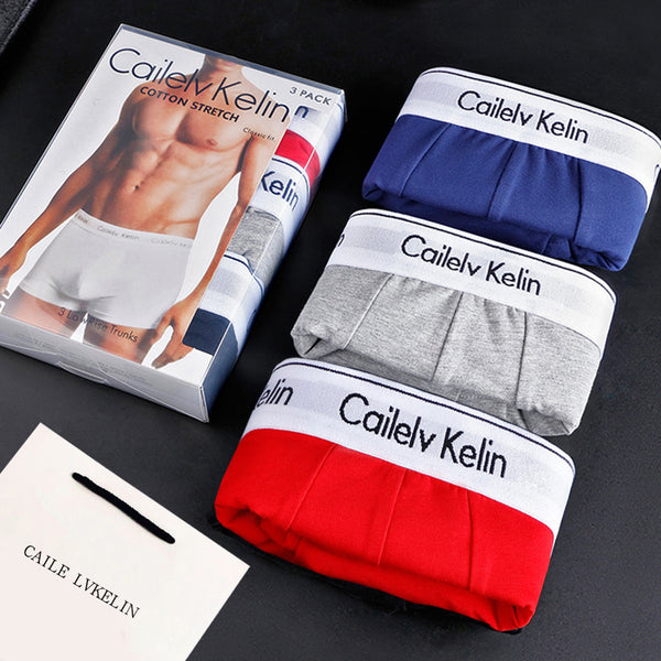 Men's Cotton Boxer Briefs | 95% Long-Staple Cotton, Breathable & Soft Underwear