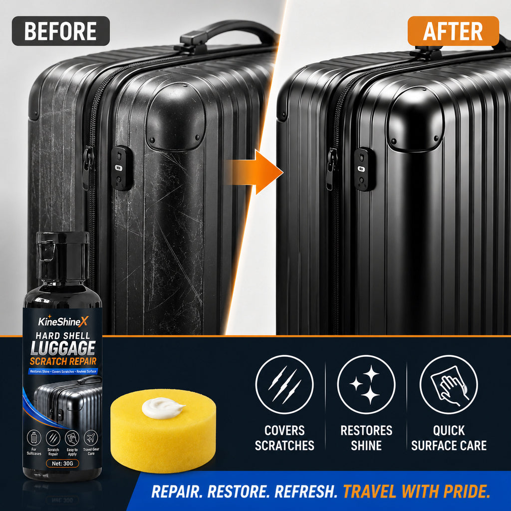 3-Piece Hard-Shell Luggage Scratch Repair Paste, 30g/piece - Conceals Scuffs and Scratches, Restores Shine