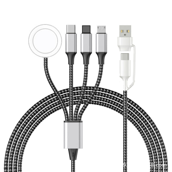 4 in 2 Multi Fast Charging Phone+iWatch Charging Cable USB Type-C Cable For Andriod iPhone