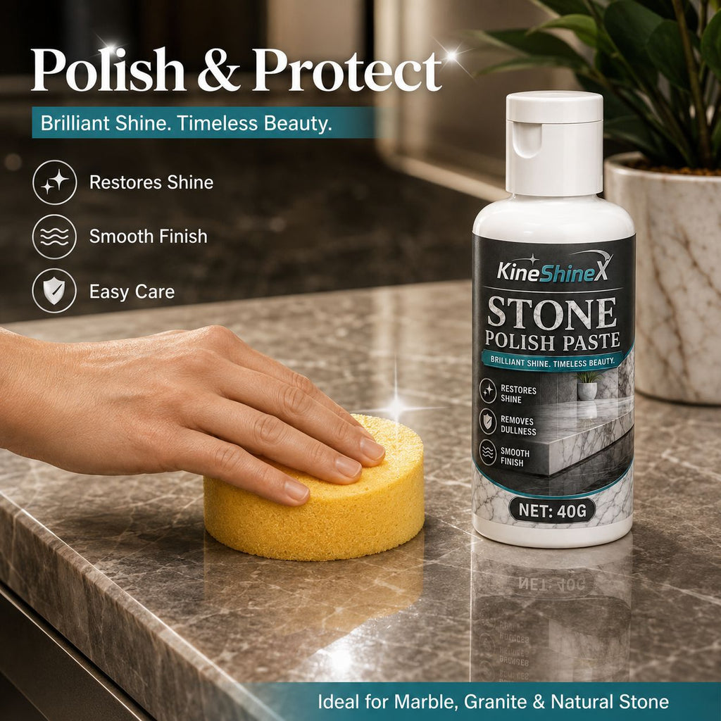3Pcs Stone Polish Paste Easily Remove Dullness, Stains, and Haze on Marble, Granite, and Quartz | Marble, Granite & Quartz Restorer 40g/pc