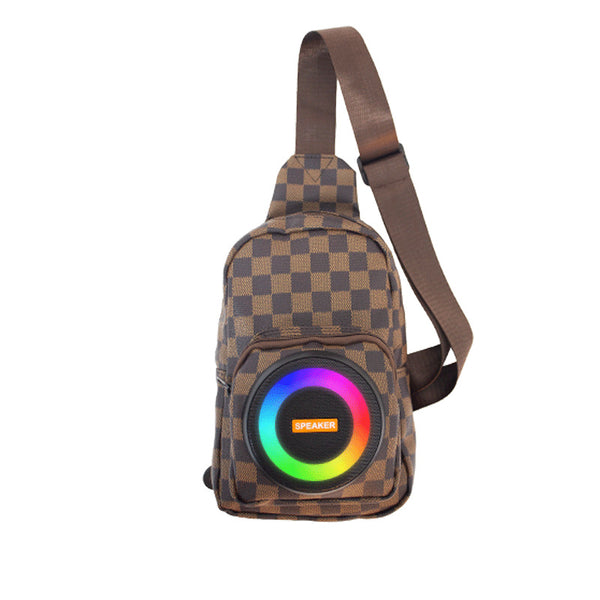 Bluetooth Speakers Chest Bag Backpack Waterproof Shoulder Subwoofer Crossbody Bag Park Outing with Speaker Outdoor Mountaineering