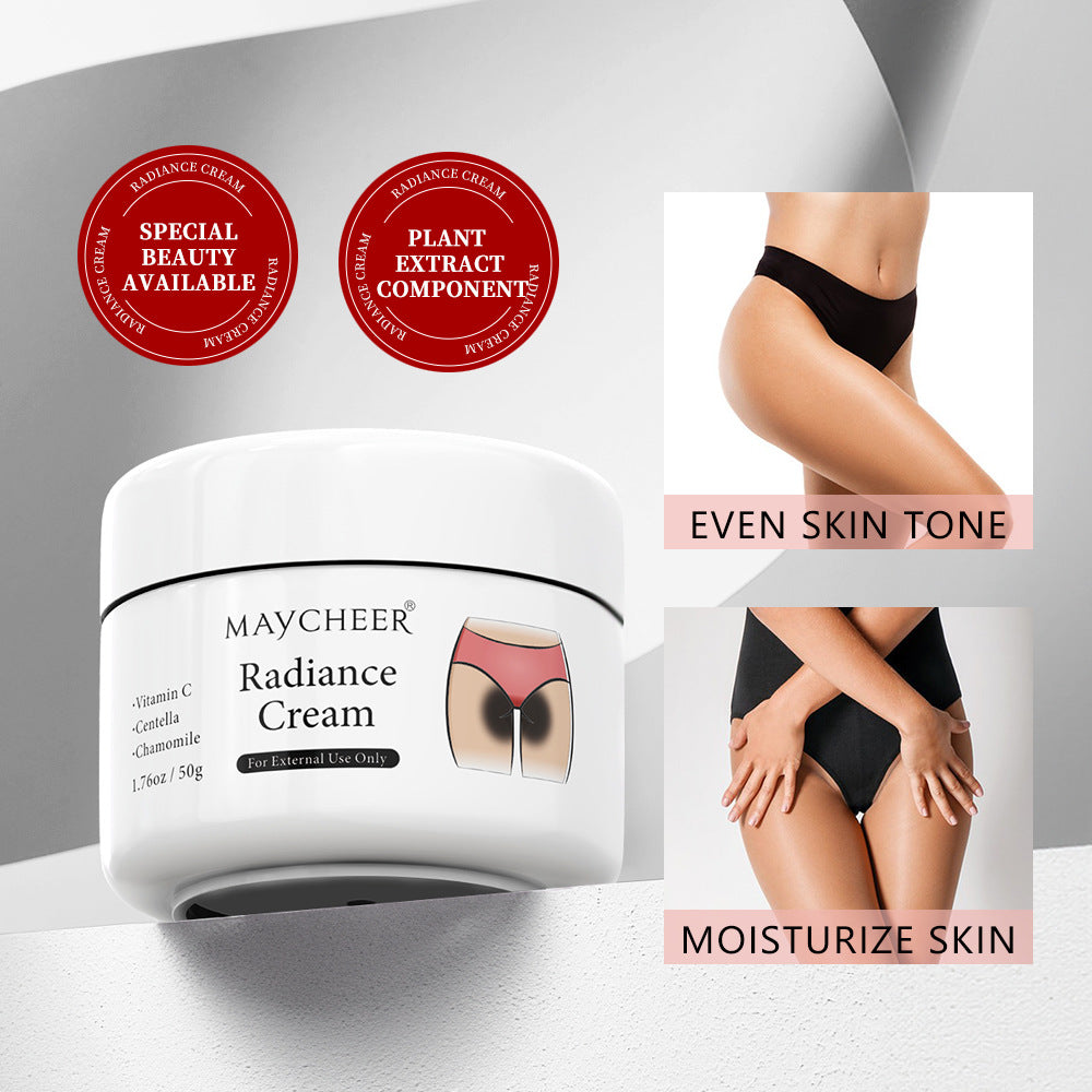 50g Radiance Cream – All-over skin brightening and smoothing cream, specifically formulated for intimate areas, underarms, knees and inner thighs