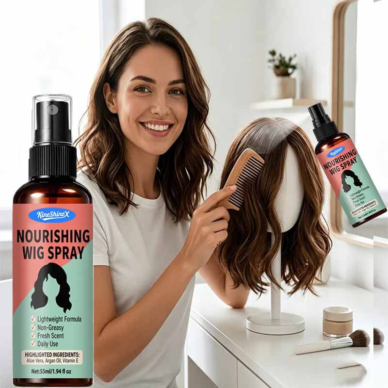 3Pcs Wig Care Spray 55ml/pc | Nourishes and Repairs Dry, Frizzy Hair; Leave-In Conditioner for Smoothness and Anti-Static Protection | Wig-Specific Care Solution