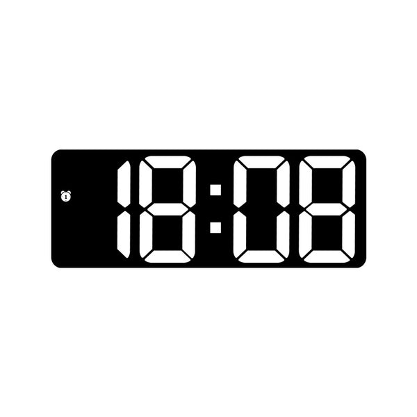 Minimalist Large-Screen Clock and Alarm Clock