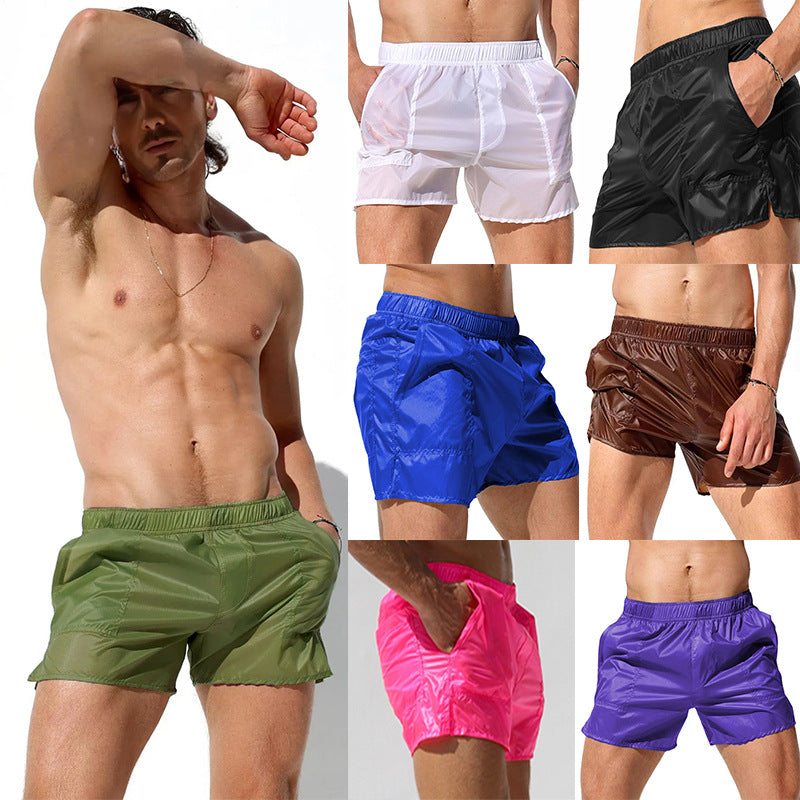 Men’s Sheer Swim Shorts – Sexy Transparent Beach Shorts | Quick-drying, Breathable, Low-rise Swimwear
