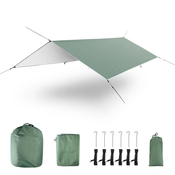 3x3m/4x3m Waterproof Tarp Tent Shade Ultralight Garden Canopy Sunshade Outdoor Camping Awning Tourist Beach Sun Shelter