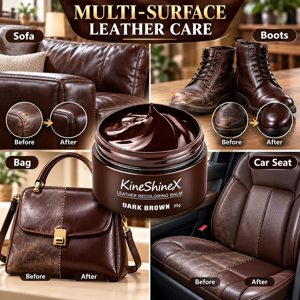 Dark Brown Leather Repair and Restoration Cream | Instant Color Restoration | Deep Nourishment | Suitable for Leather Shoes, Handbags, Sofas, and Car Seats