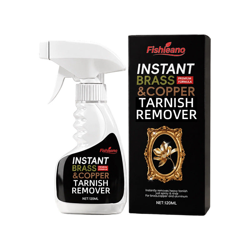 120ml Instant Brass & Copper Tarnish Remover Spray – No-Scrub Formula for Brass, Copper, and Aluminum