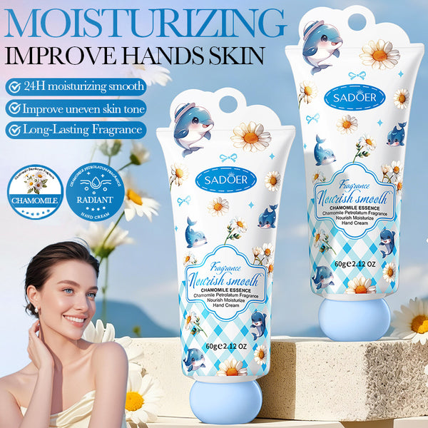 60g Chamomile-Scented Vaseline Hand Cream –｜24-hour moisturisation｜Relieves dryness and roughness｜Long-lasting fragrance
