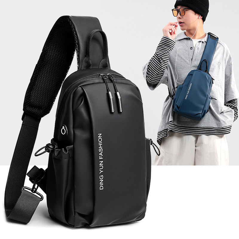 Premium Men's Chest Bag Water-Resistant, Scratch-Resistant and Durable Stylish Casual Crossbody Bag