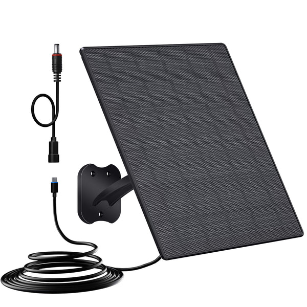 Outdoor-Specific 10W Solar Charging Panel | Compatible with 5V Surveillance Cameras Any 5V Electronic Device Requiring Continuous Outdoor Power