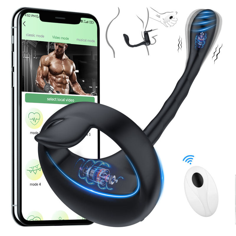 Anal Vibrating Cock Ring | Remote-Controlled Delay and Ejaculation Control Ring for Couples