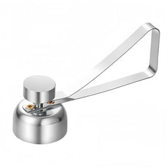2Pcs 304 Stainless Steel Egg Cracker Small+Large Set Effortless Egg Cracking Preserves Shape Without Shell Fragmentation